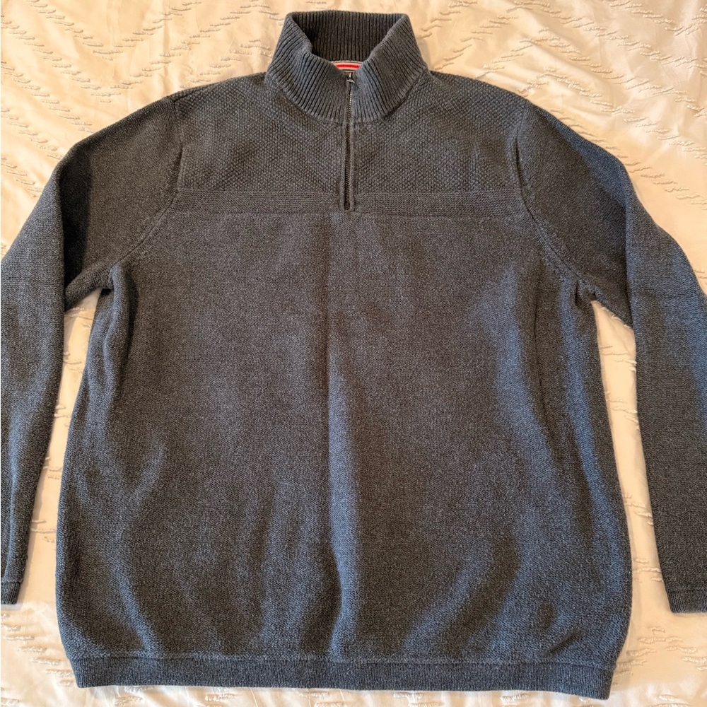 Dry Goods Charcoal Zip-Up Sweater